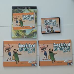 Songschool Spanish 2 BUNDLE with 2 Student Books, A Teacher Edition, And DVDs